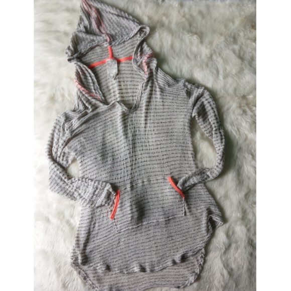 Lot of 2 Hoodie Beach Swim Cover Tops M - Picture 5 of 8